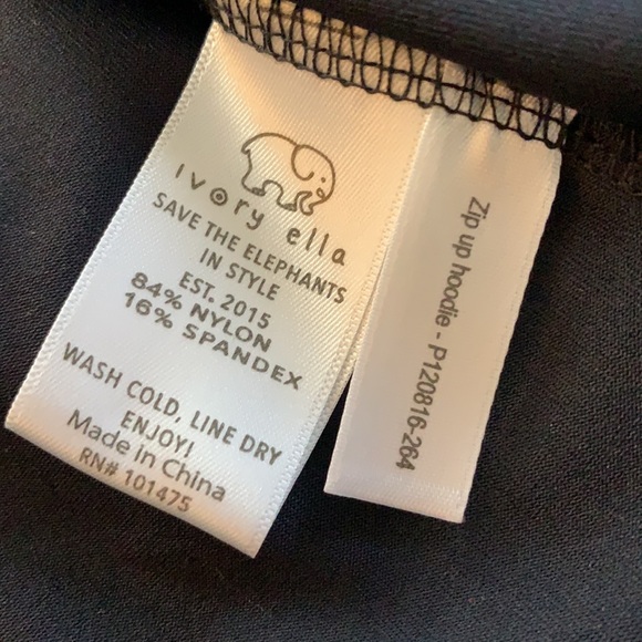 Ivory Ella S Black & White Zip Up Jacket Hooded - Picture 12 of 16